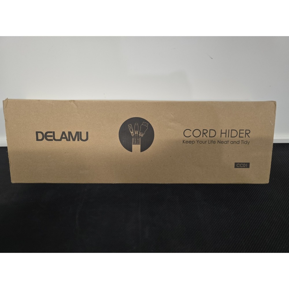 DELAMU Cord Hider / Cord Cover Raceway in White (CC01) New Sealed